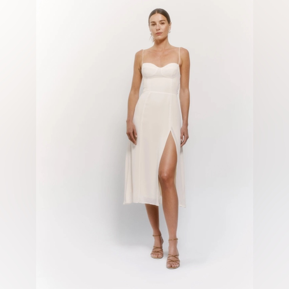 Reformation Juliette Dress in Ivory